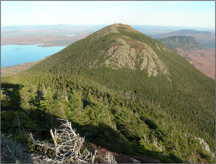 Photograph of Avery Peak on Bigelow Mountain in Maine.
